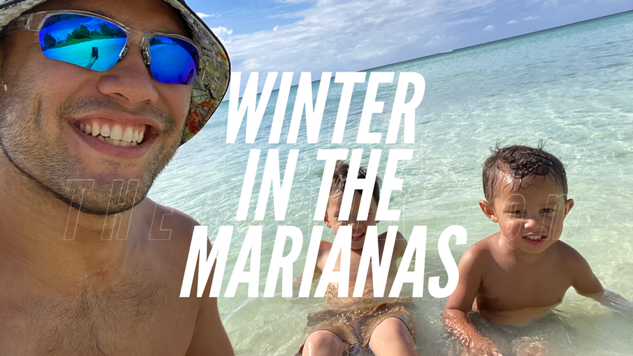 Winter in the Marianas! Boys at the Beach!
