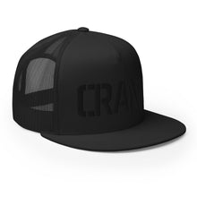 Load image into Gallery viewer, CRANK Black on Black Trucker Hat