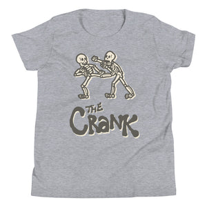 CRANK Bones Youth Short Sleeve T-Shirt - White, Gray, & Black