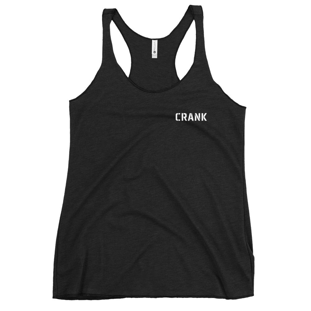 CRANK Women's Racerback Tank - Black