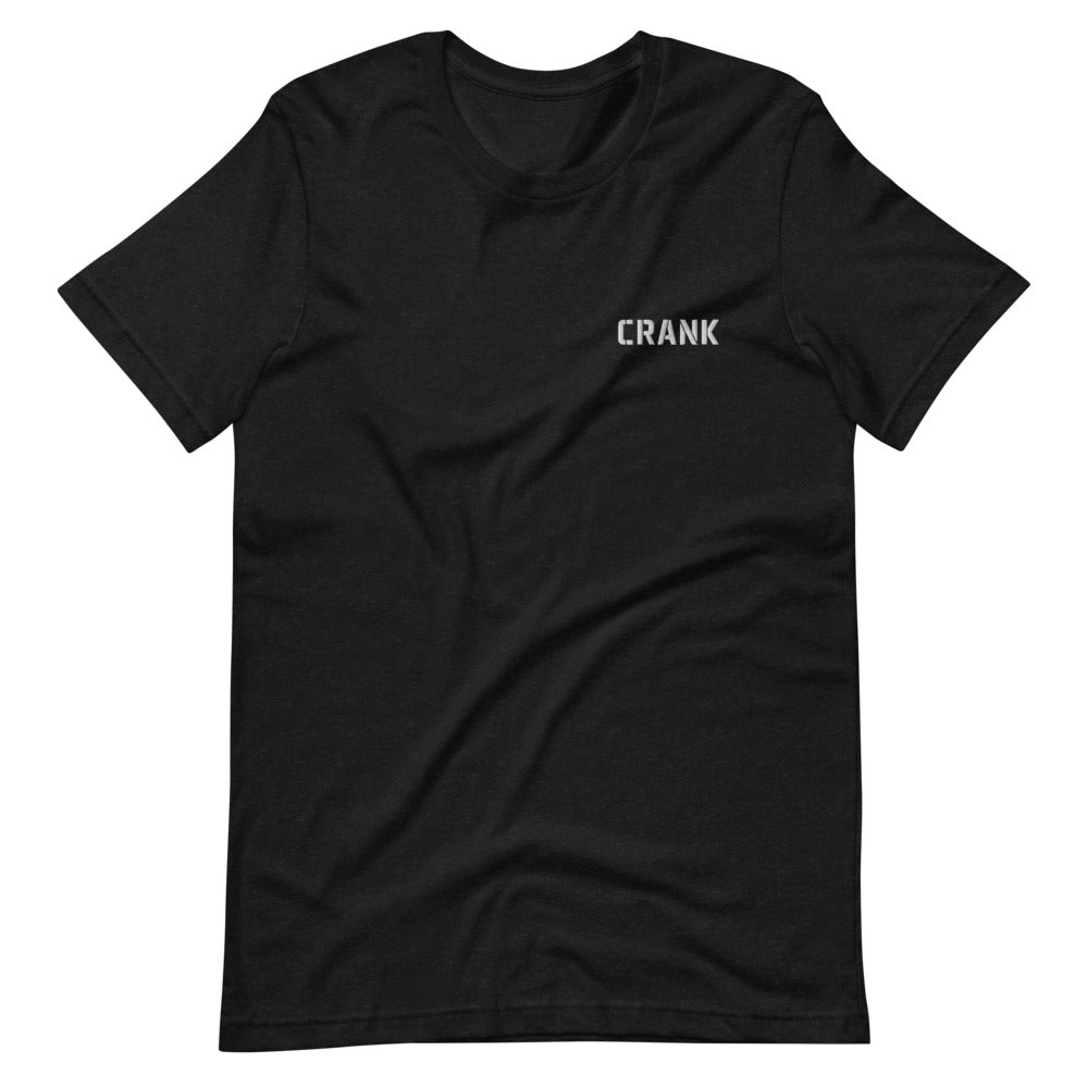 CRANK Embroidered T-Shirt - Black